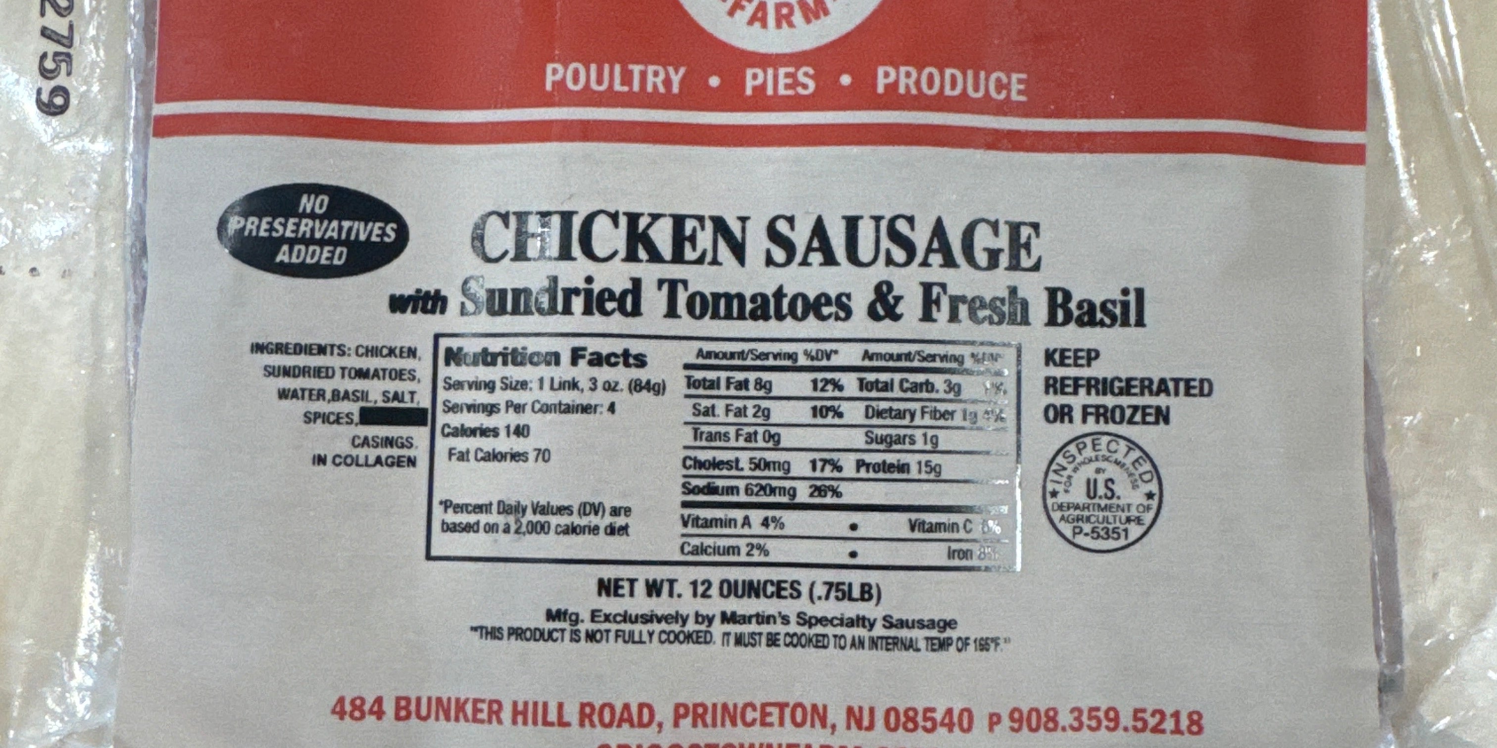 Chicken Sausage Griggstown