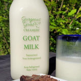 Pasteurized Goat Milk Glass Bottle - Gorgeous Goat Creamery