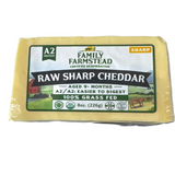 A2 Raw Sharp Cheddar, Organic, Aged 9 months, Grass-fed