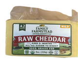A2 Raw Mild Cheddar, Organic, Aged 3 months, Grass-fed