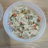 High protein, chicken salad with apples and dates