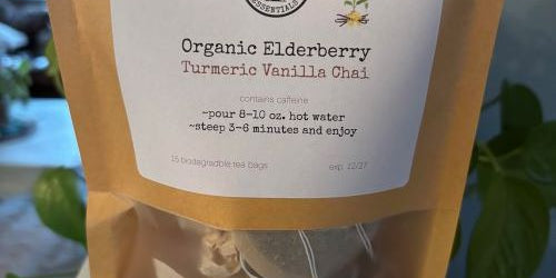 Organic Elderberry Turmeric Vanilla Chai Tea Bags
