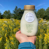 Pasteurized Goat Milk Glass Bottle - Gorgeous Goat Creamery