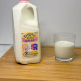 PLASTIC 1/2 Gallon Half & Half Battenkill Valley Creamery