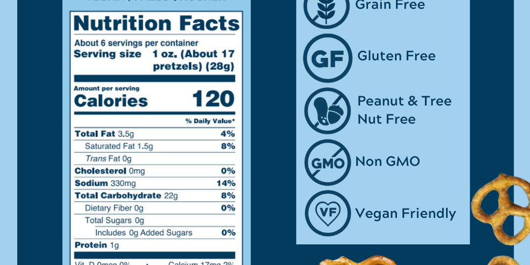 Sea Salt Grain Free Pretzels 6.5oz